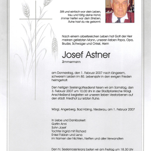 Astner Josef G